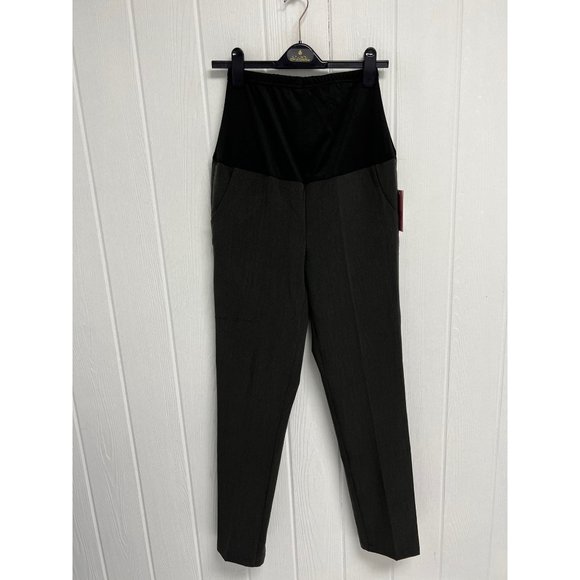 Oh Mamma! Women's Heathered Gray Maternity Dress Pants Size S - Picture 12 of 12